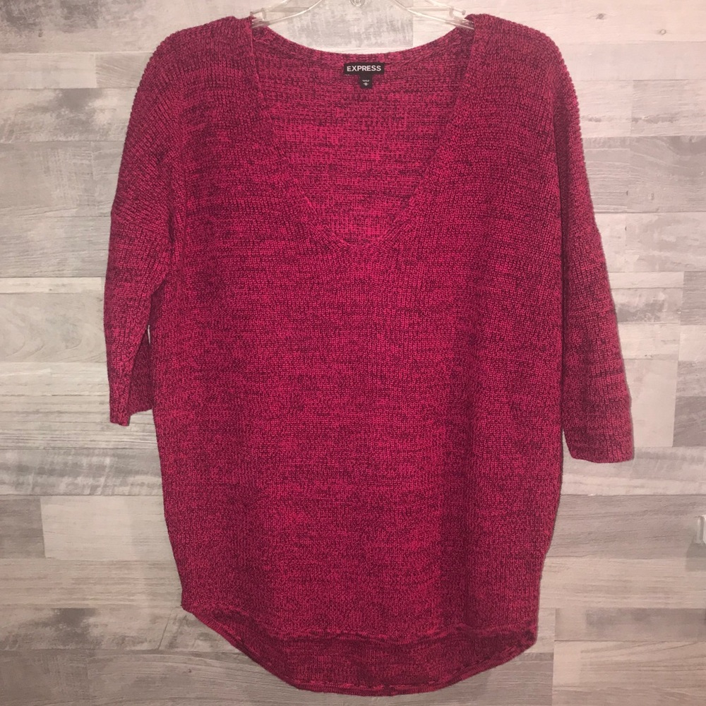 EXPRESS Oversized Sweater with Hi/Low Hem Sz M